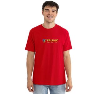 Camiseta Tubular Ideal para Hombre, Sensación Suave, Mezcla de Algodón, Cuello Redondo, Informal, para Fitness, Running, Uso Diario - Product Image 1