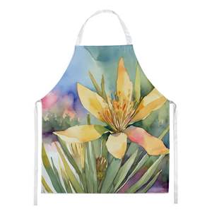 New Mexico Yucca Flower Watercolor Large Multicolor <b>Apron</b> Unisex Kitchen Server <b>for</b> Cooking Baking Crafts <b>for</b> Adult Women <b>Men</b> - Product Image 1