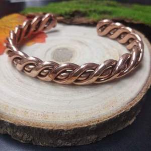 Unisex Elegant Copper and Brass Handcrafted Bracelet Premium Quality Handmade Fashion Bangles Premium Quality Handmade Jewelry - Product Image 3