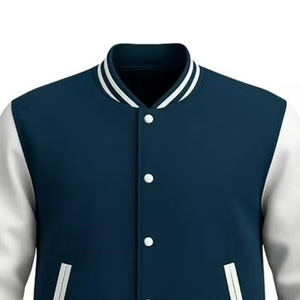 Chaqueta Varsity Unisex Personalizable con Logotipo, Cuello Alto, Estilo Urbano, para Invierno, Venta al Por Mayor - Product Image 2