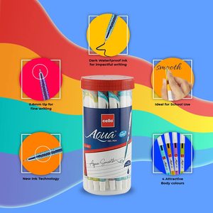 Bolígrafos de Gel Acuoso de Celulosa de la Mejor Calidad, Promocionales, Novedosos, Resistentes al Agua, Punta Fina de 0.7mm, Personalizables con Logotipo, para Oficina y Escuela - Product Image 2