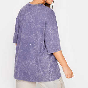 เสื้อยืดลำลองสไตล์วินเทจสำหรับผู้หญิง ขายส่ง ออกแบบเองได้ เสื้อยืดเปล่าสีพื้น เสื้อผู้หญิงสั่งทำได้ - Product Image 2