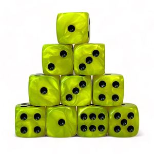 GUIDE HANDMADE RESIN PATTERN ECO-friendly Portable 6 Sided Acrylic Round Corner Standard Game D6 <b>Dice</b> for Yahtzee Game - Product Image 1