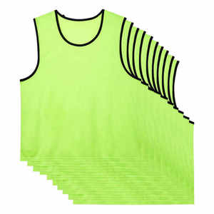 Wholesale Soccer <b>Bibs</b> Lightweight Breathable Mesh Football <b>Training</b> Vest Pinnies For Sports Practice - Product Image 4