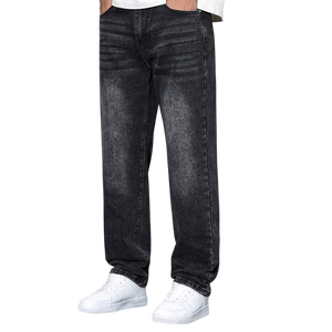 Jeans en denim extensible confortables pour hommes, fabrication OEM ODM, vente en gros, pantalons décontractés pour tous les jours - Product Image 1
