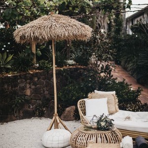 Sombrilla de Patio de Bambú Natural con Techo de Paja, Sombrilla de Jardín para Exteriores, Parasol de Bambú Ecológico, Venta al por Mayor Kingcraftviet - Product Image 6