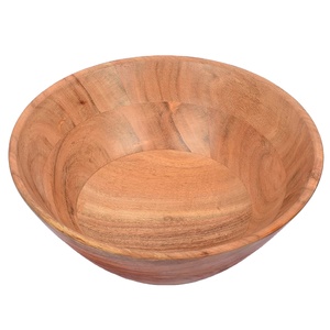 Cuencos de madera de mango de acacia de alta calidad para decoración del hogar y utensilios de cocina exportados directamente por un fabricante indio - Product Image 1