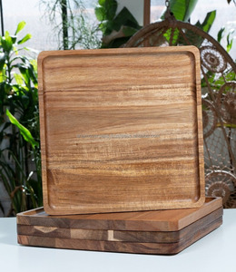 Assiette de présentation en bois naturel |   Vaisselle élégante et durable pour les mariages et les événements - Product Image 1