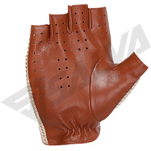 ถุงมือขับรถหนังแท้สำหรับผู้ชาย แบบครึ่งนิ้ว ถุงมือขับรถหนังแท้ รุ่นใหม่ ถุงมือแฟชั่น ใช้ในชีวิตประจำวัน - Product Image 2