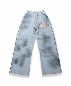 Pantalones Deportivos Personalizados para Hombre, 100% Algodón Grueso, con Franja Lateral Plana y Logotipo Impreso, Lavados con Ácido, Varios Colores, Cómodos y Transpirables - Product Image 1