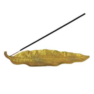 Soporte para varillas de incienso con diseño de hoja antigua personalizado, accesorio de aromaterapia para el hogar y la oficina a precio económico. - Product Image 6