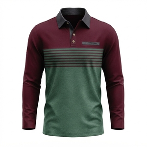 Nouveau T-shirt de golf pour homme de haute qualité avec broderie personnalisée, respirant, à poche, manches courtes, tricoté, décontracté pour homme - Product Image 3