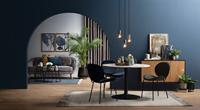 Mesa de Centro Redonda Premium y Duradera con Tapa de Vidrio Templado y Base de Metal, Diseño Contemporáneo para Sala de Estar y Proyectos Residenciales LUUOMA