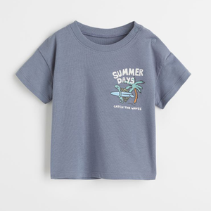 Camisetas Infantiles Lisas 100% Algodón, Venta Caliente, Camisetas Personalizadas con Logotipo para Niños y Niñas - Product Image 1