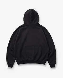 Sudadera con Capucha Negra para Hombre, Corte Regular, Algodón French Terry, Diseño con Bolsillos, Estilo Casual para Otoño, Tejido de Punto - Product Image 2