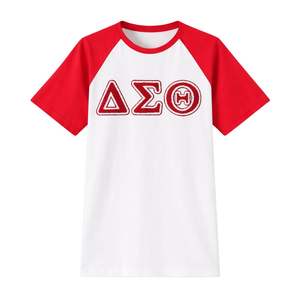 Maglietta Raglan Premium in Ciniglia Delta Sigma Theta per Donne, Vestibilità Comoda, Alta Qualità, Abbigliamento Casual per Confraternite Greche - Product Image 4