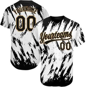 Maillot de baseball personnalisé imprimé par transfert thermique, noir, imprimé néon, polyester/nylon, antibactérien, 220g, manches courtes, unisexe, pour équipe - Product Image 5