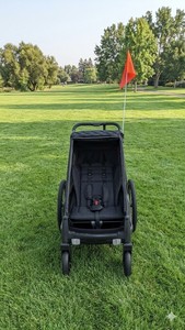 3in1 Kid's Aluminum Alloy Bicycle <b>Trailer</b>/Stroller/Jogger with 20" Tire Independent Suspension and 600D Water-Resistant Fabric - Product Image 1