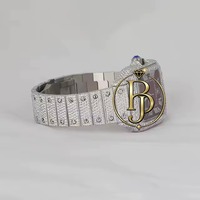 Reloj de Cuarzo Cuadrado de Acero Inoxidable con Incrustaciones de Diamantes, Ligero y Ecológico, Marca Briva, Cristal Rojo Analógico, Resistente al Agua 10 Bar