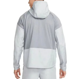 Manufacturer's Casual Windbreaker <b>Jacket</b> for <b>Men</b> O-Neck Spring Outdoor Clothing Hood Zipper Closure <b>Letter</b> Pattern Dyed Blouson - Product Image 2