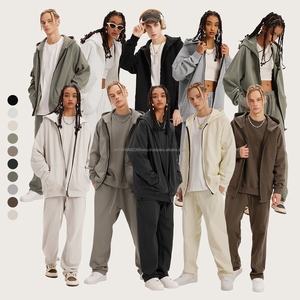 400GSM Sweatshirt à capuche unisexe de haute qualité avec logo personnalisé imprimé OEM Broderie solide tricotée Sweat-shirt uni automne - Product Image 1