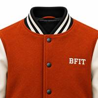 Veste universitaire personnalisée pour homme, veste bomber de style universitaire avec manches contrastées de qualité supérieure et logo personnalisé