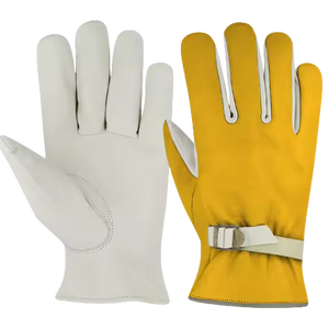 Gants de conduite réglables en cuir de chèvre de qualité supérieure, personnalisables avec logo, antistatiques, antidérapants, pour une sécurité accrue - Product Image 4