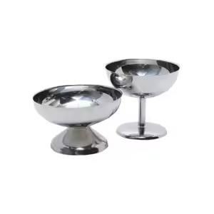 Tazón de metal de estilo clásico para servir helado, postres, en cafeterías y restaurantes - Product Image 4