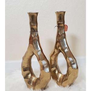 Jarrones de Metal con Diseño Abstracto, Plantas Artificiales Decorativas, Macetas, Accesorios Modernos para el Hogar, Sala de Estar, Juego de Regalo de Jarrones - Product Image 3