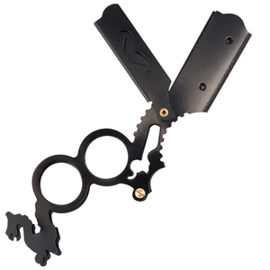 Nouvelle conception, rasoir à anneau de doigt en acier inoxydable avec poignée dragon, logo personnalisé, outil de toilettage pour hommes, accessoire de rasage pour barbe et moustache, OEM - Product Image 6