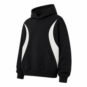 Sweat à capuche unisexe personnalisé pour homme, hiver, coupe oversize, 370g, écoresponsable, en Spandex/Coton, couleur unie, polaire épaisse respirante - Product Image 3