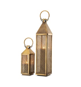 Lanterne marocaine élégante en métal pour la décoration du salon, améliorant l'ambiance intérieure avec des effets lumineux doux de bougies. - Product Image 2