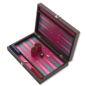 Portable Folding <b>Backgammon</b> <b>Set</b> Modern Design Pink Blue Checkers <b>Travel</b> Table Game Professional <b>Backgammon</b> Board Games For Adult - Product Image 4