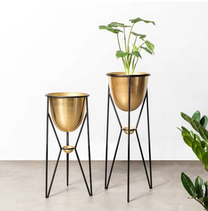 Macetero Decorativo de Metal con Soporte, Artículos para el Hogar y Jardín, Macetero de Hierro para Piso, Decoración para Plantas de Mesa de Boda, Macetas - Product Image 3