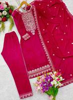 Robe de mariée modeste grande taille en mousseline fantaisie brodée avec sequins, style robe de bal, 76171 Salwar Kameez pakistanais