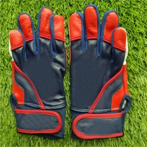 Best Selling High Quality Custom Made Leather Baseball Batting Gloves Breathable Lightweight Left Hand Eco-Friendly Adult OEM - Product Image 2