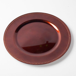 Plato de cobre redondo de aspecto elegante, hecho a mano, perfecto para el hogar, hoteles, vajilla de boda, platos y utensilios de mesa en oferta. - Product Image 1