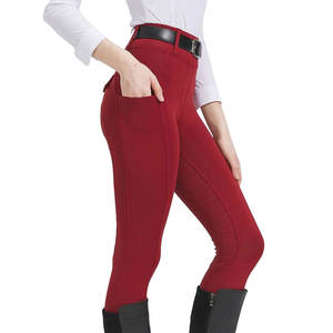 Pantalon d'équitation taille haute élastique amincissant pour femme, 460 grammes, couleur unie, collant de course, pantalon d'équitation - Product Image 3
