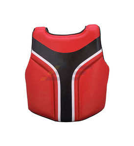 Professional <b>Boxing</b> Body-Protector Black and Orange-Color Chest Guard For MMA Karate Customize Logo Top-Quality Chest Guard - Product Image 2