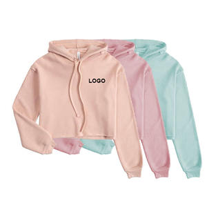 Sudaderas largas de terciopelo rosa con capucha para mujer al por mayor, diseño de hombros caídos, mangas abullonadas, 100% algodón, con logo personalizado y estampado frontal. - Product Image 1