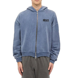 Sweat-shirts à fermeture éclair décontractés en coton mélangé pour hommes, confortables pour l'hiver - Product Image 1