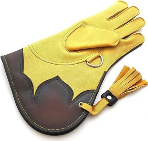 Guantes de Cuero Personalizables para Caza de Águilas, Equipo de Seguridad para Cetrería, para Aves, Halcón, Captura de Animales - Product Image 1
