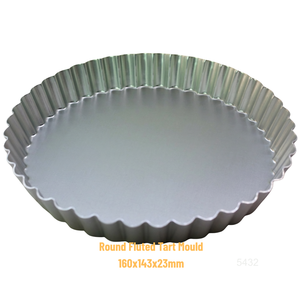 Atlas Star <b>Bakeware</b> Round Fluted Tart & Quiche Pans 5.5 6 Inch Fluted Sides for Tartlets, Mousse Cakes, Dessert Baking - Product Image 1