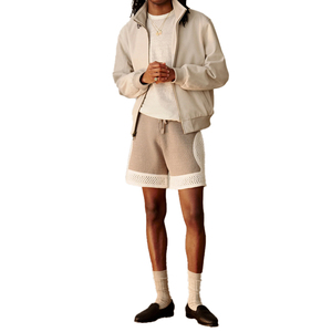 Shorts de sport en maille premium pour hommes 100% coton, taille mi-haute, braguette boutonnée, empiècements latéraux en maille, personnalisable OEM, pour le basketball, la mode estivale et les vacances - Product Image 6