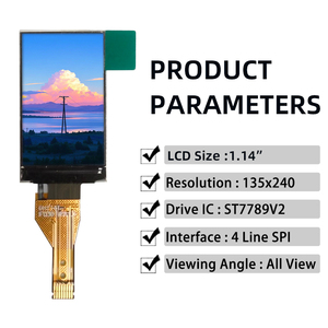 1.14 "1.14 inch <span class=keywords><strong>TFT</strong></span> <span class=keywords><strong>LCD</strong></span> hiển thị 135x240 <span class=keywords><strong>LCD</strong></span> RGB st7789v2 tất cả xem xe 8 pins SPI giao diện IPS <span class=keywords><strong>TFT</strong></span> mô-đun hiển thị - Product Image 2