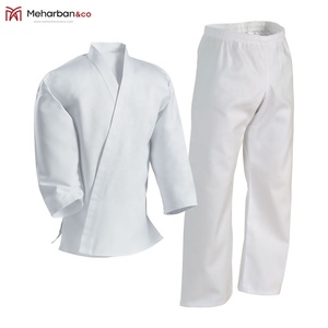 Vêtements de sport d'arts martiaux solides, uniforme de karaté pour adultes, vêtements d'entraînement d'entraînement - Product Image 5