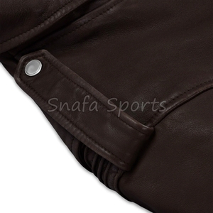 Autumn Winter Casual Men's Plus Size Genuine Leather Jacket Casual Wear Riding Jacket In Wholesale Price - Product Image 3
