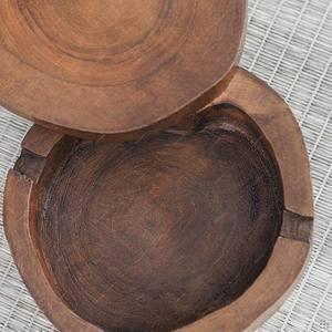 Cendrier de table en bois naturel pour salon, balcon et voiture, cendrier en bois au look vintage pour la maison et le bureau, rond, marron chez UO - Product Image 3