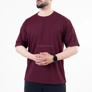 <b>Half</b> <b>Sleeve</b> Casual <b>Shirt</b> For Men Solid Color 100% Cotton Custom Print Blank Breathable Oversized T-<b>Shirt</b> - Product Image 2