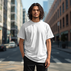 Comfort Blank T Shirt Soft Cotton Plain Basic Tee for Men Women with OEM ODM Customization - Product Image 3